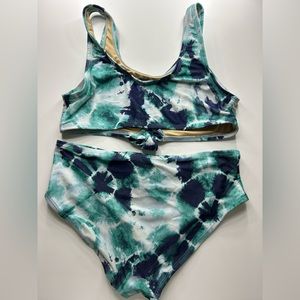 Girls tie die swimsuit
